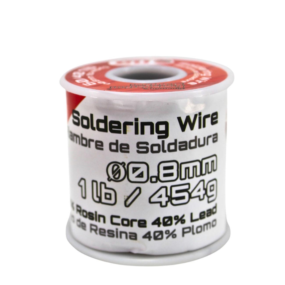 60401LB 0.8 mm Installation Solution Rosin Core Solder Wire Spool - 1 lbs