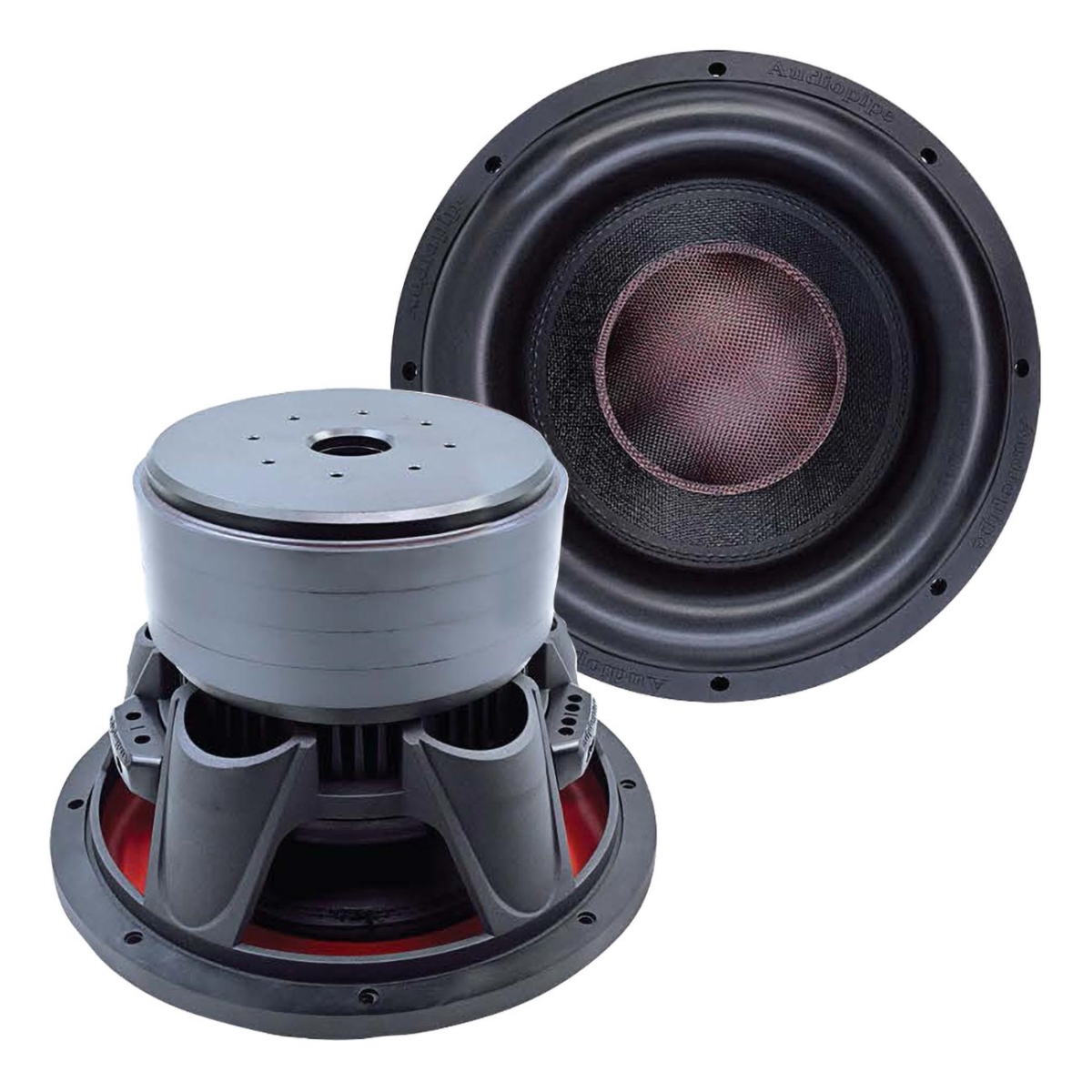 Picture of Audiopipe TXXBDCIV12D2 12 in. Woofer with 1100W RMS Quad Stack Dual 2 Ohm Voice Coil