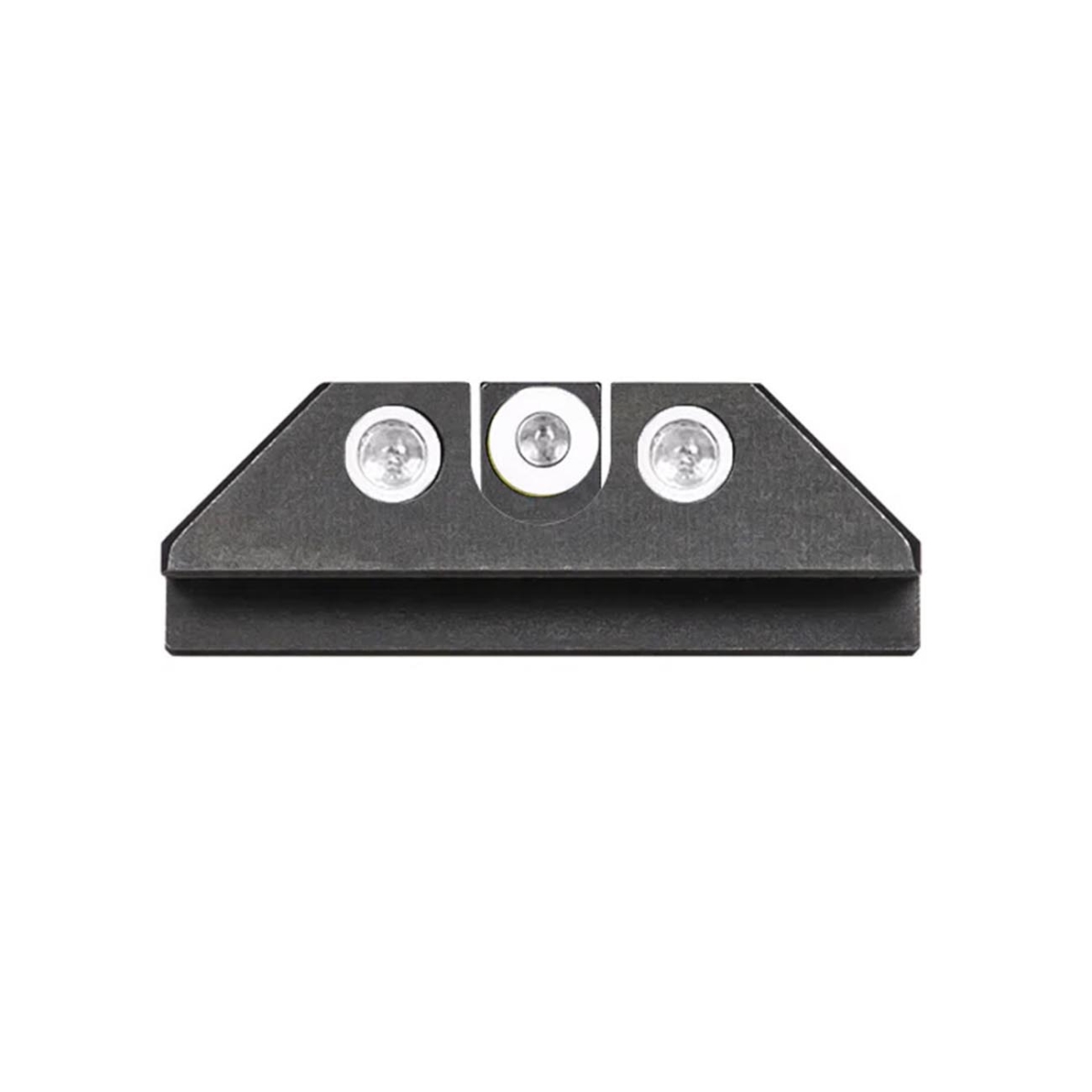 NIGHT FISION White Front Ring/U Notch White Rear Rings Night Sight Set for Glock 42/43/43X (GLK-003-007-WGWG)