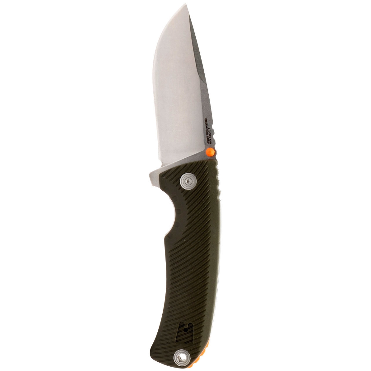 14060143 Tellus FLK 3.65 in. Folding Pocket Knife, Olive Drab