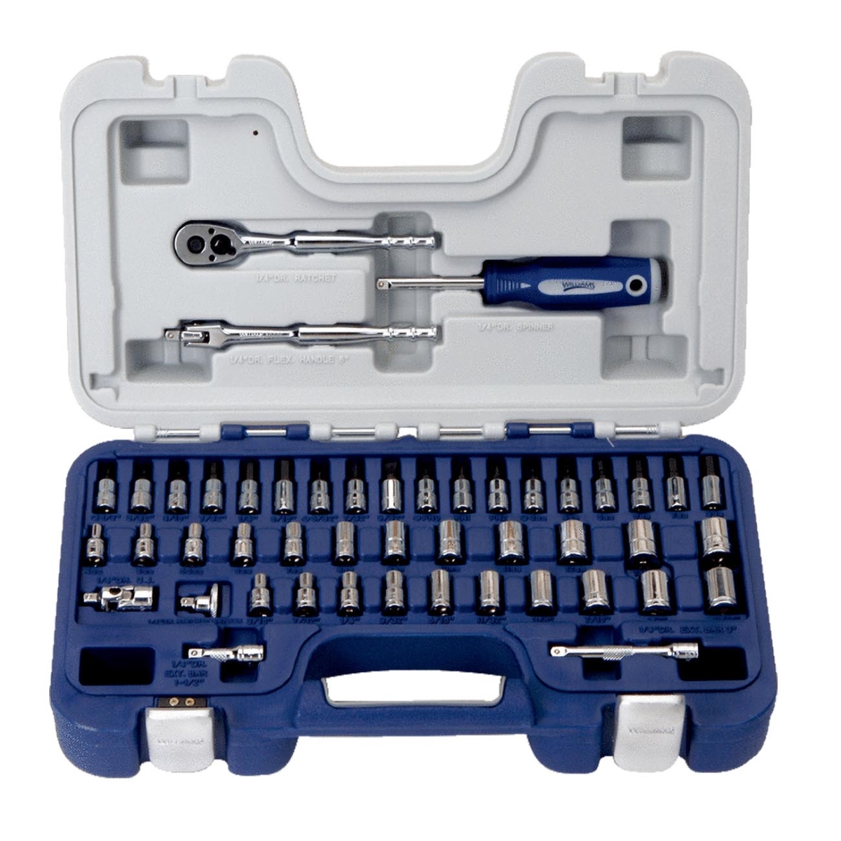 JHW50601B 0.25 in. Drive 6-Point Deluxe Socket Set, 47 Piece