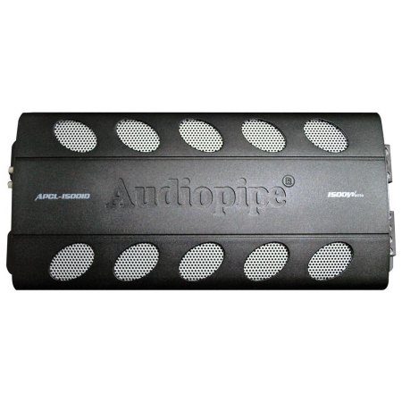Picture of Audiopipe APCLE18001D 1800W Class D Amplifier Overload & Overheat Protection Remote Woofer Volume Control