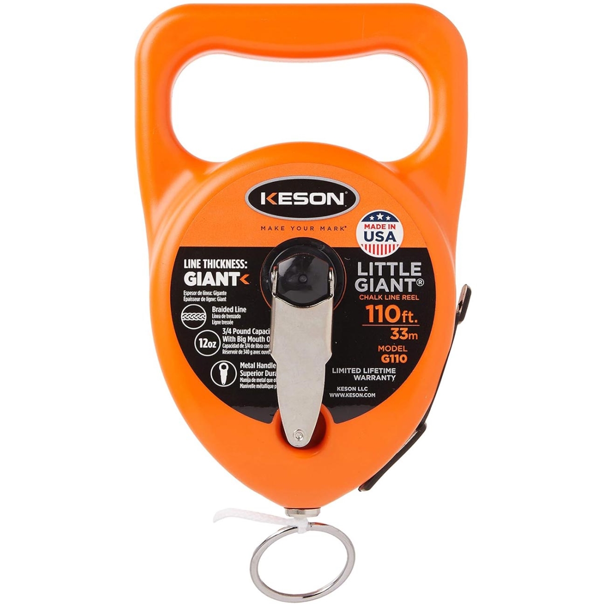 G110 110 ft. Little Giant Chalk Line Reel