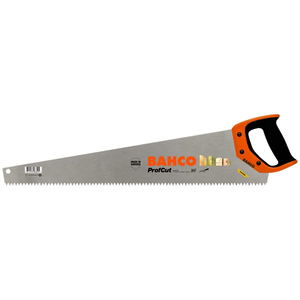 BAHPC24TIM 24 in. ProfCut Timber Hand Saw for Timber, Wet & Tantalized Wood