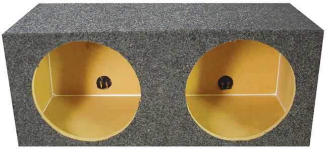 10 in. Square Style Empty Woofer Box