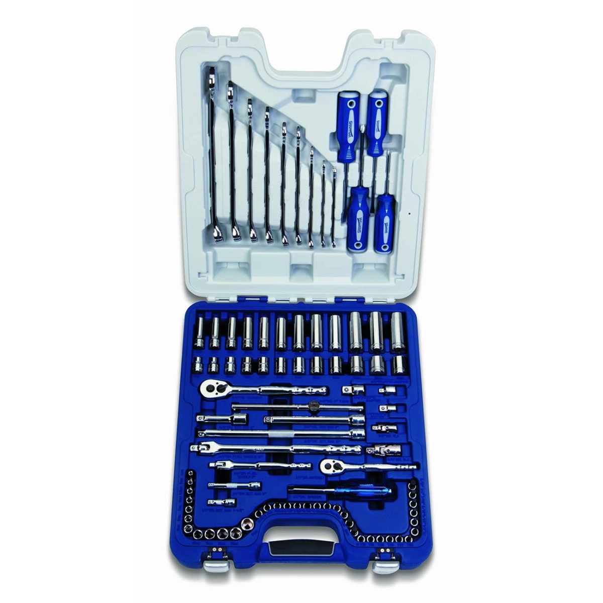 JHW50622B Master Deluxe Socket & Tool Set - 0.375-0.25 in. Drive - 89 Piece