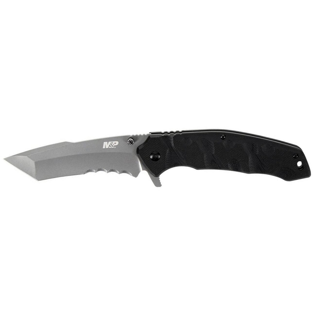 1147103 4 in. Smith & Wesson M&P Special Ops Tanto Assisted Open Pocket Knife, Black