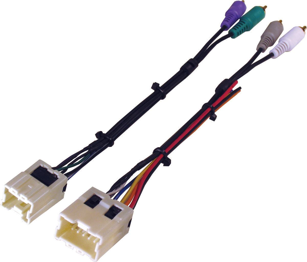 Amplifier Integration Harness - Black - 1 Pack - RCA Compatibility