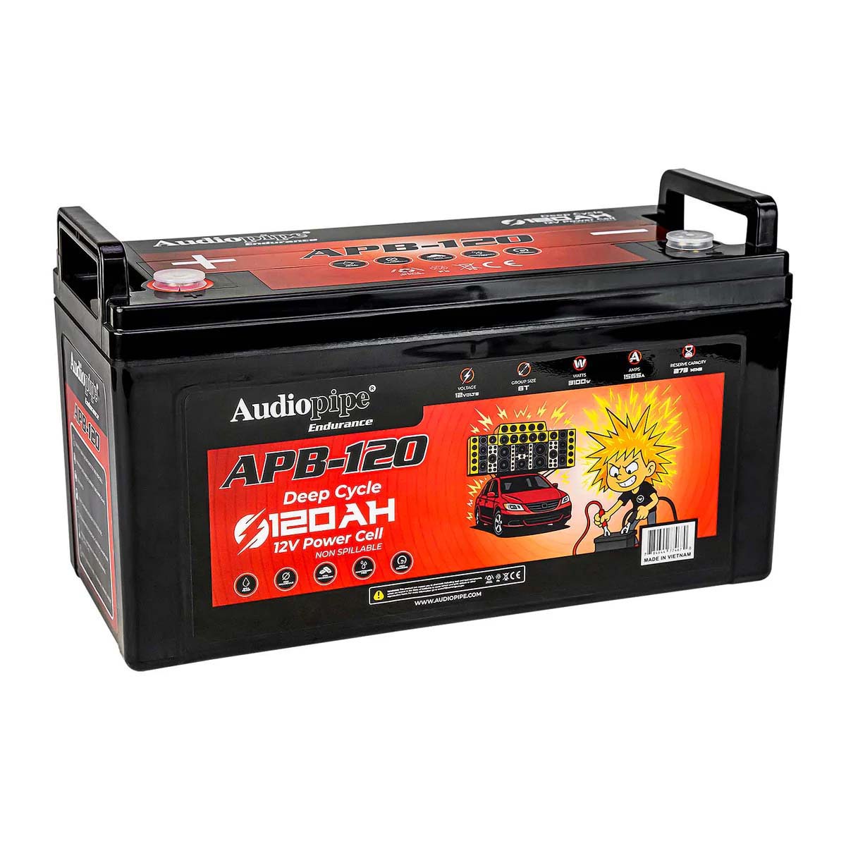 APB120 12V AGM Deep Cycle Power Cell Battery - 120Ah