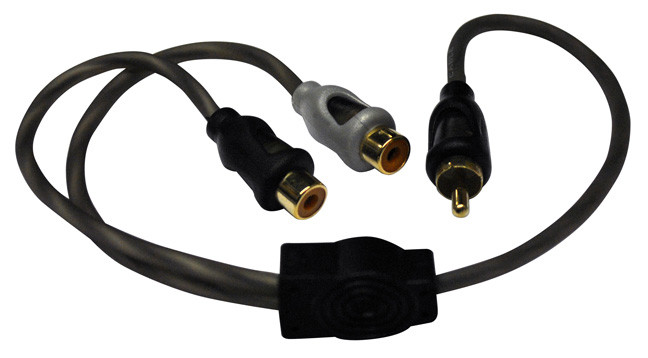 Picture of American Bass SQ1M2F 1 Male to 2 Female Y RCA Cable