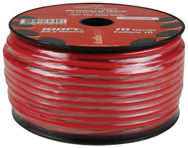 Picture of Audiopipe AP10100RD 100 ft. 10 Gauge Primary Wire&#44; Red