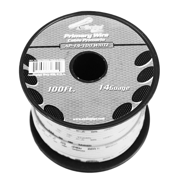 Picture of Audiopipe AP14100WH 100 ft. 14 Gauge Primary Wire, White
