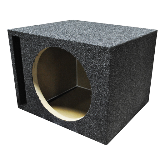 Empty Woofer Box Single 10 in. MDF Vented Bass Box