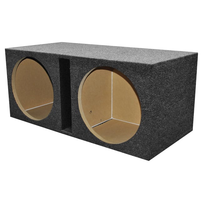 2 Hole 15 in. Vented Woofer Box with 1 in. MDF face