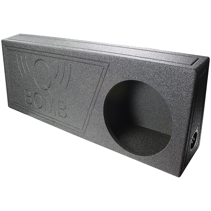 12 in. Single Ported SPL Empty Woofer Box with Bedliner spray