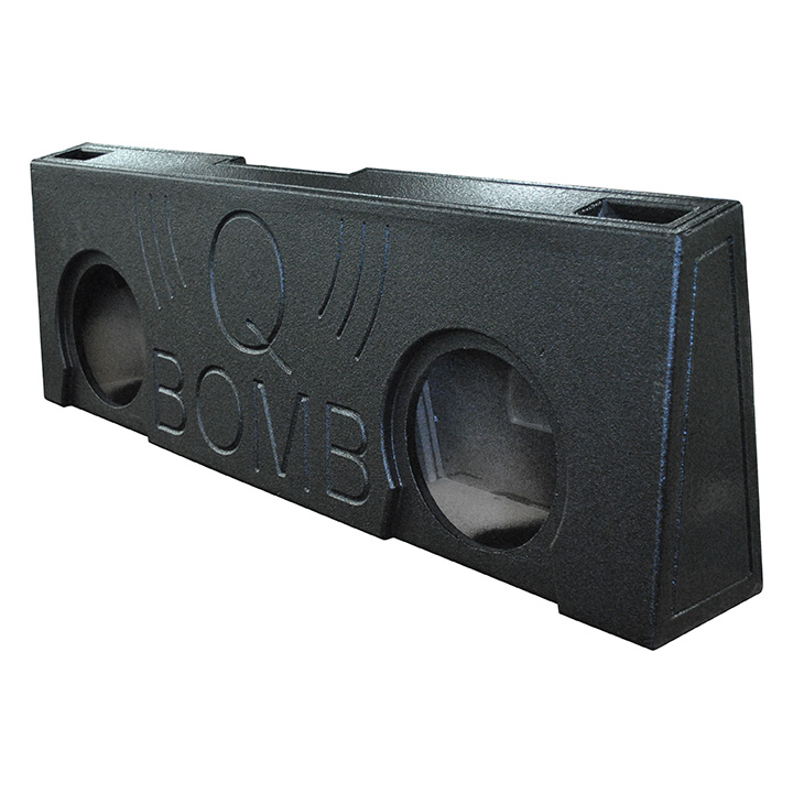 Qpower  12 in. Qbomb Dual GMC 2007-2013 Crew Cab Under Seat