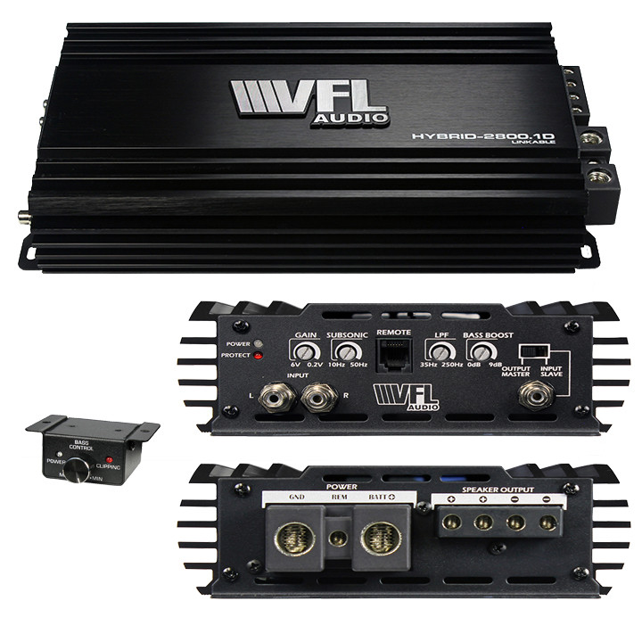 Picture of American Bass VFLHYBRID28001D 2800 watt Max VFL Audio Linkable D Class Hybrid Amplifier