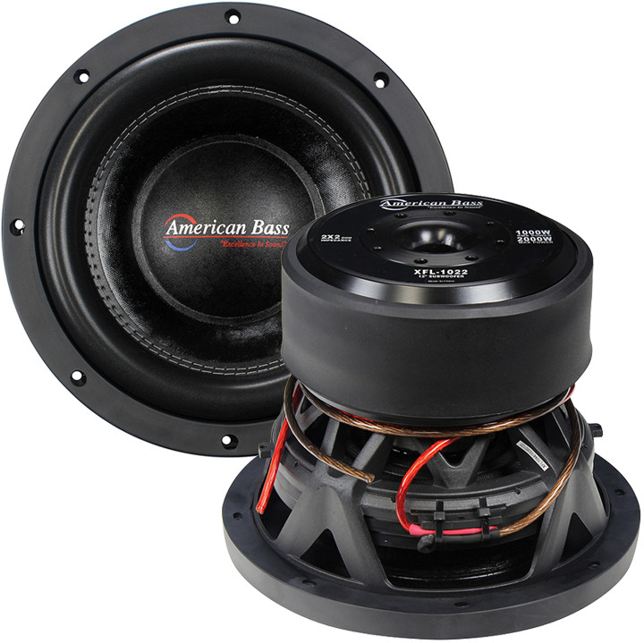 Picture of American Bass XFL1022 10 in. 2000 watt Max 2 Ohm DVC Woofer