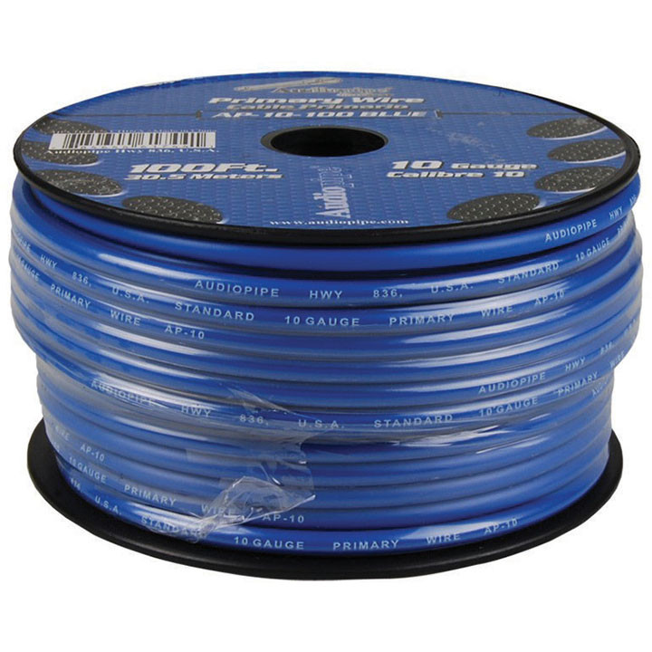 Picture of Audiopipe AP10100BL 100 ft. 10 gauge Primary Wire, Blue