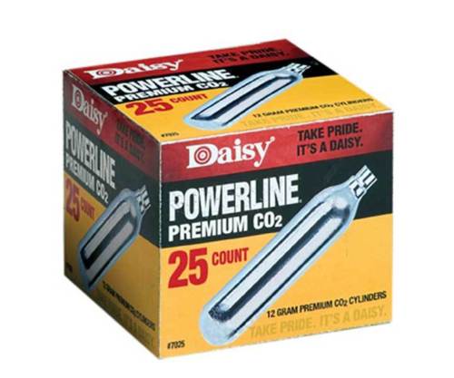 Picture of Daisy 997025611 Daisy Outdoor Products CO2 Cylinder Silver 12gm - 25 Count