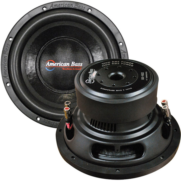 Picture of American Bass XD1022 10 in. 900 watt Max 2 Ohm DVC Woofer