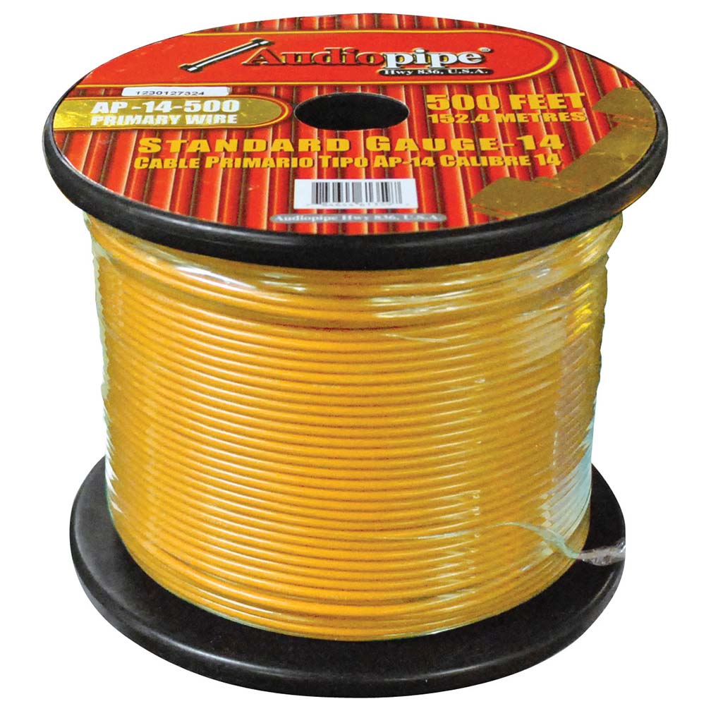 AP14500YW 14 Gauge 500 ft. Primary Wire, Yellow