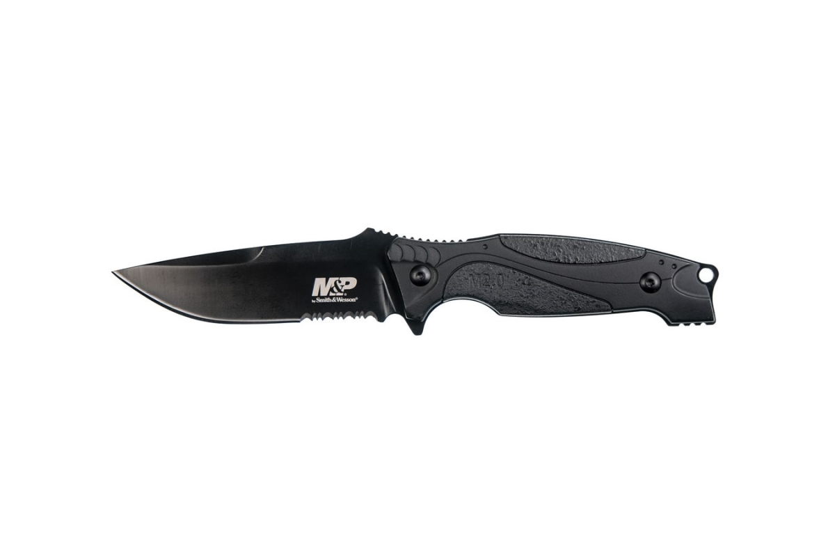 Picture of BTI Tools 1085880 Smith & Wesson Military & Police M2.0 9 in. Stainless Steel Full Tang Thin Fixed Blade Knife with 4 in. Drop Point Blade