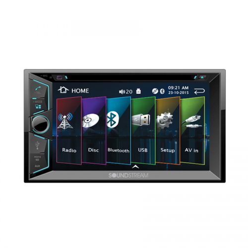 VR624B 2-Din Aptix Source Unit with Bluetooth & 6.2 in. LCD -  Soundstream