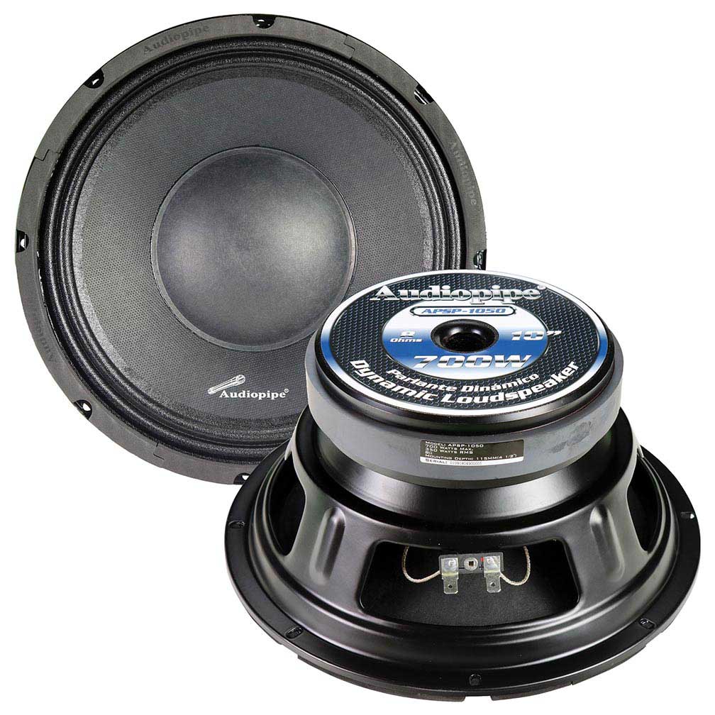 Picture of Audiopipe APSP1050 10 in. 700 Watt Dynamic Mid Range Car Audio Loudspeaker