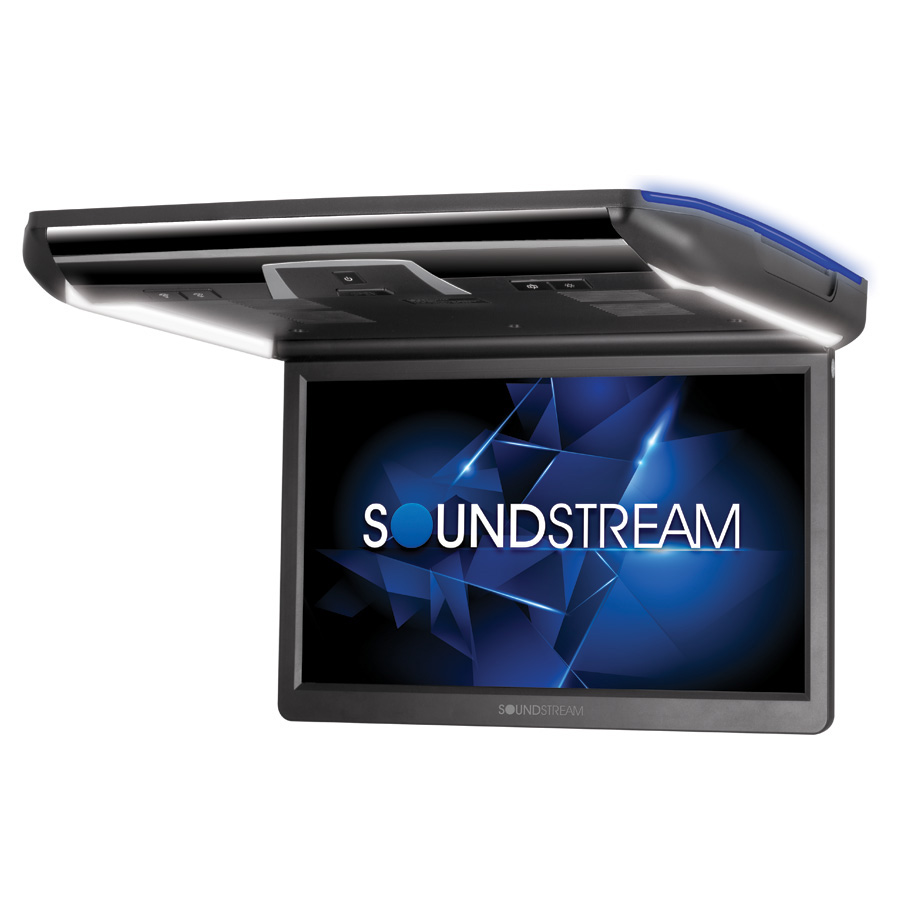 Picture of SoundStream VCM160DMH 16 in. Ceiling Mount DVD Entertainment System with Mobile Link RGB Lights 3 Color Changeable