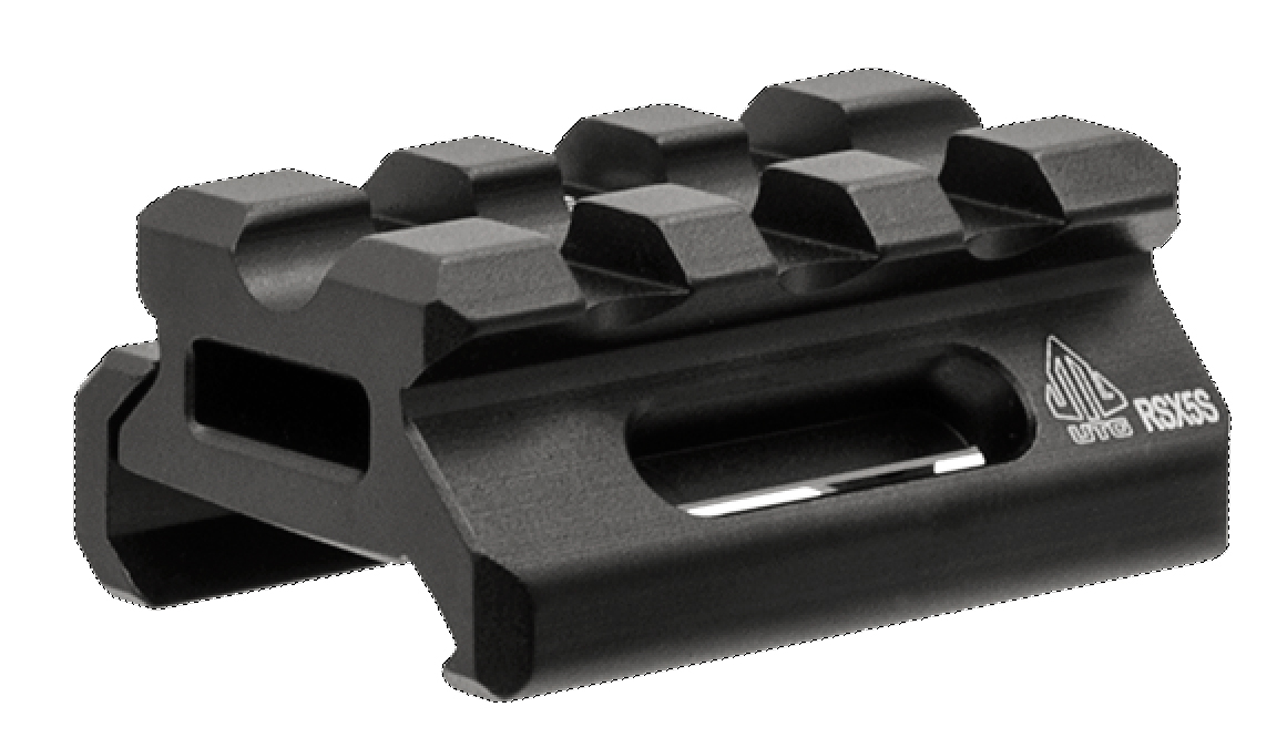 0.5 in. Height 3 Slots Super Slim Picatinny Riser Mount - Black