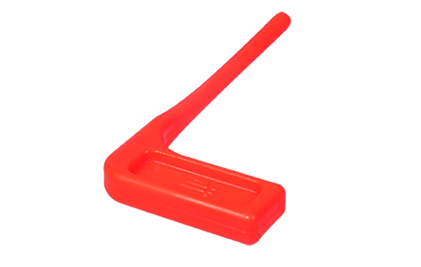 Universal Firearm Chamber Safety Set - Flag Orange - 6 Pieces - Durable Polymer