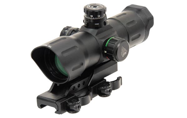 SCPTDTDQ 6 in. ITA Red & Green CQB T-dot Sight with Offset QD Mount - Matte Black