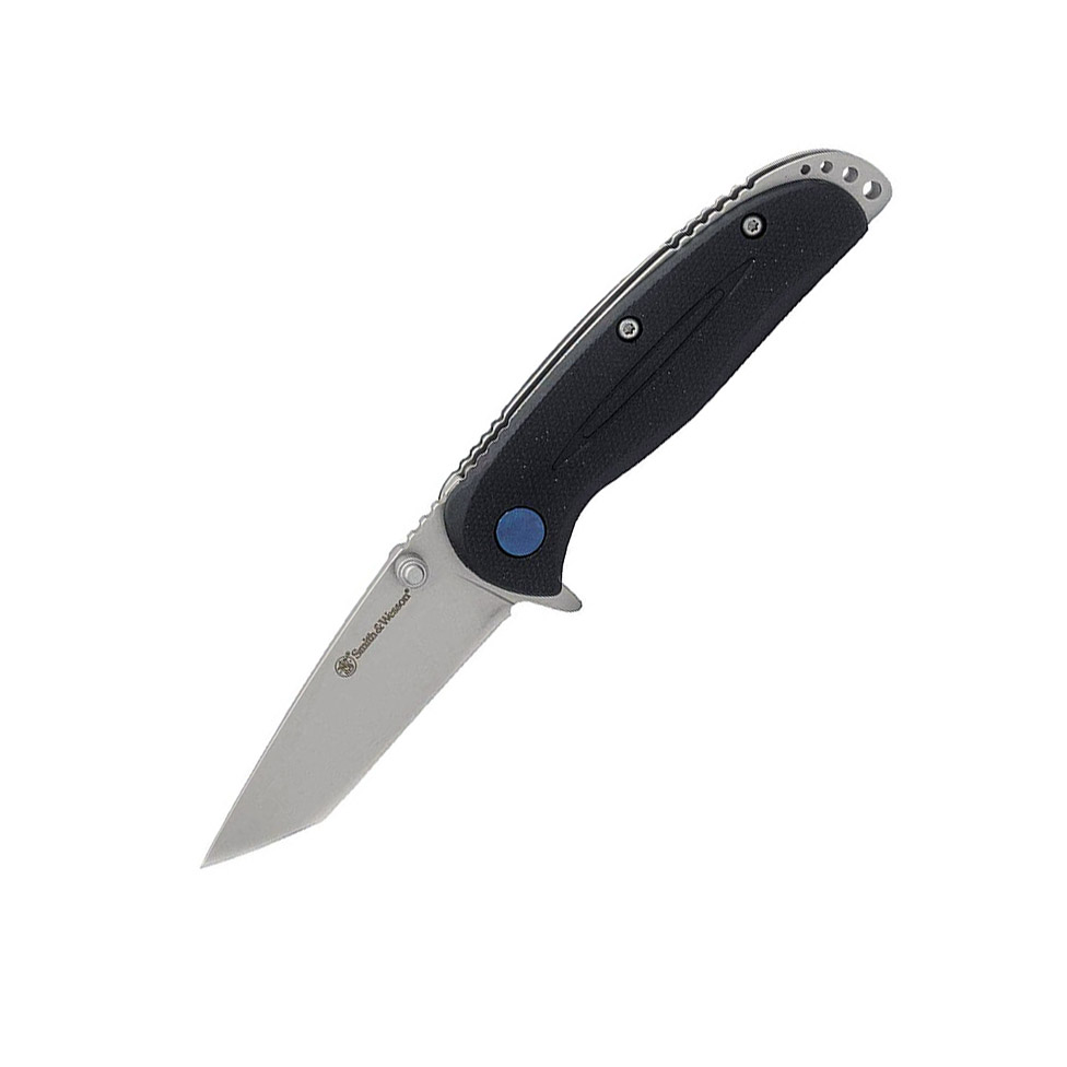 Picture of BTI Tools 1100066 6 in. Smith & Wesson High Carbon Stainless Steel Folding Knife - Nylon Blue