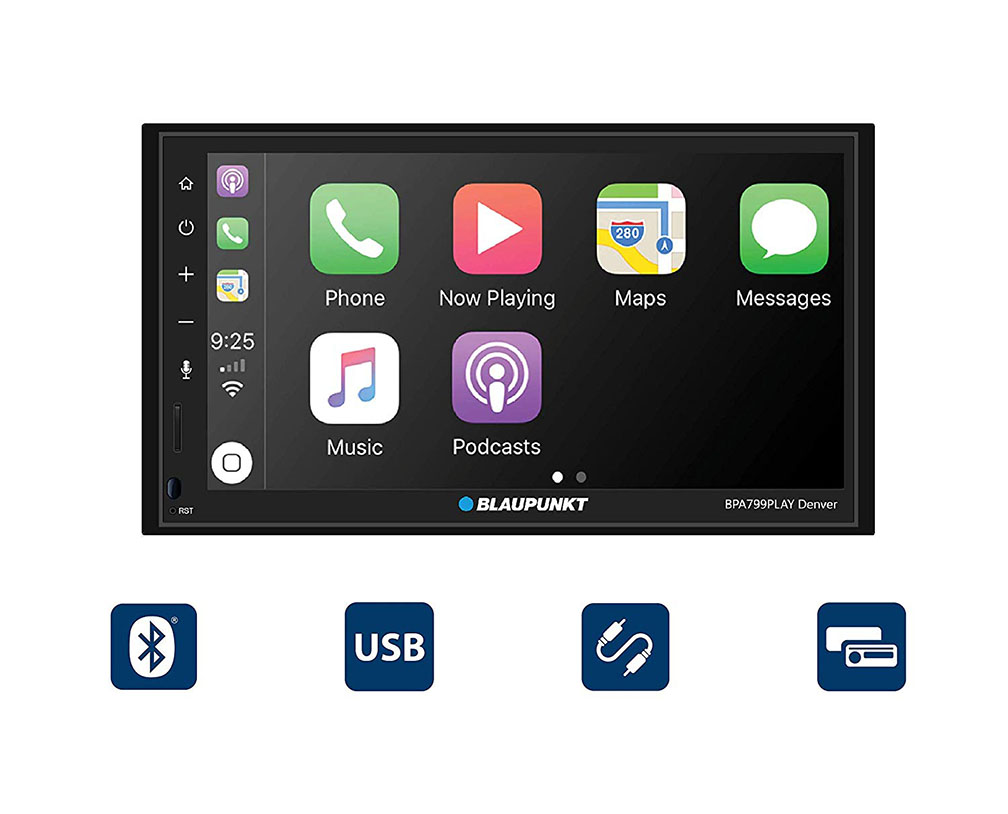Picture of Blaupunkt BPA799PLAY 6.8 in. Denver Double-Din Mechless Receiver Compatible with Android Auto & Apple Carplay