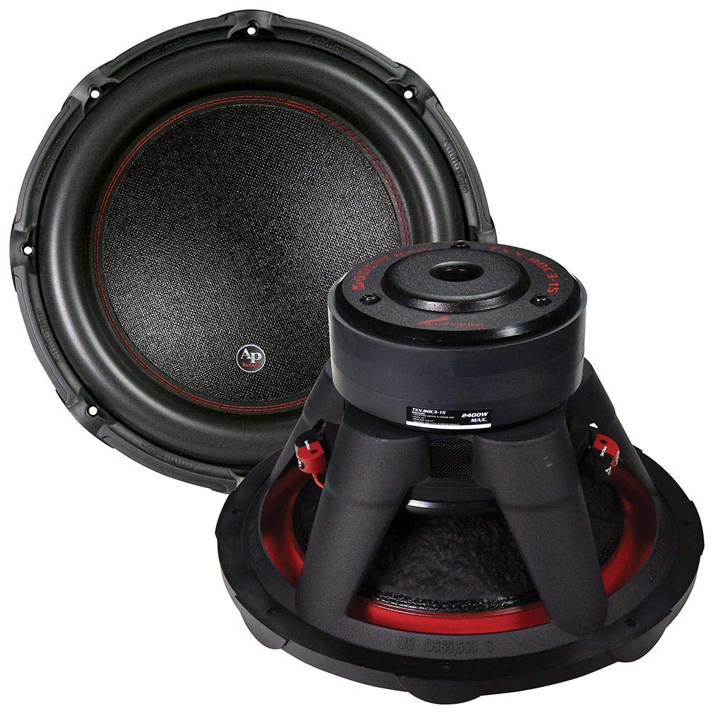 Picture of Audiopipe TXXBDC315 15 in. Triple Stack Woofer 4 Ohm Dual Voice Coil 2400W Max
