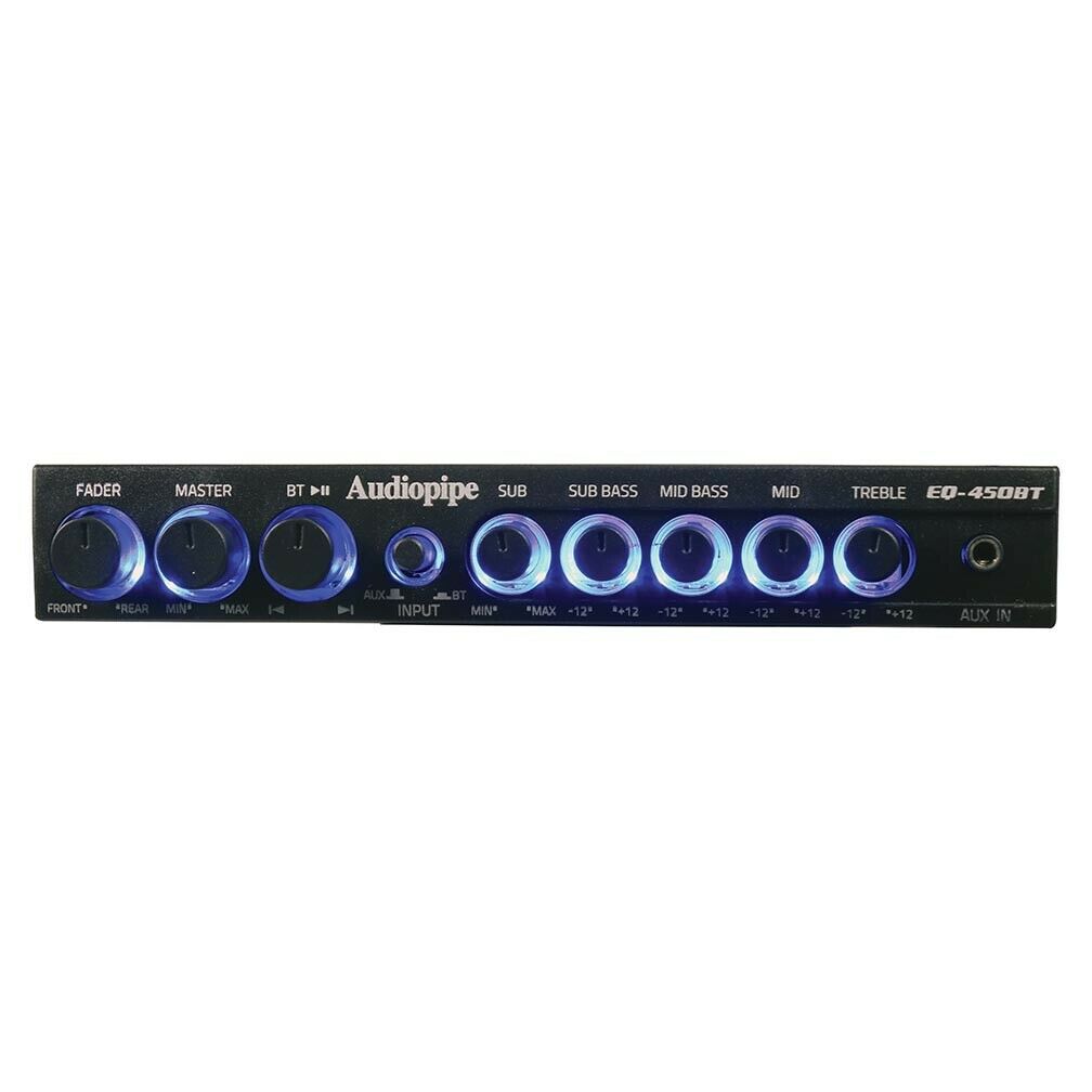 Picture of Audiopipe EQ450BT 4 Band Wireless Streaming Graphic Band Equalizer with Bluetooth