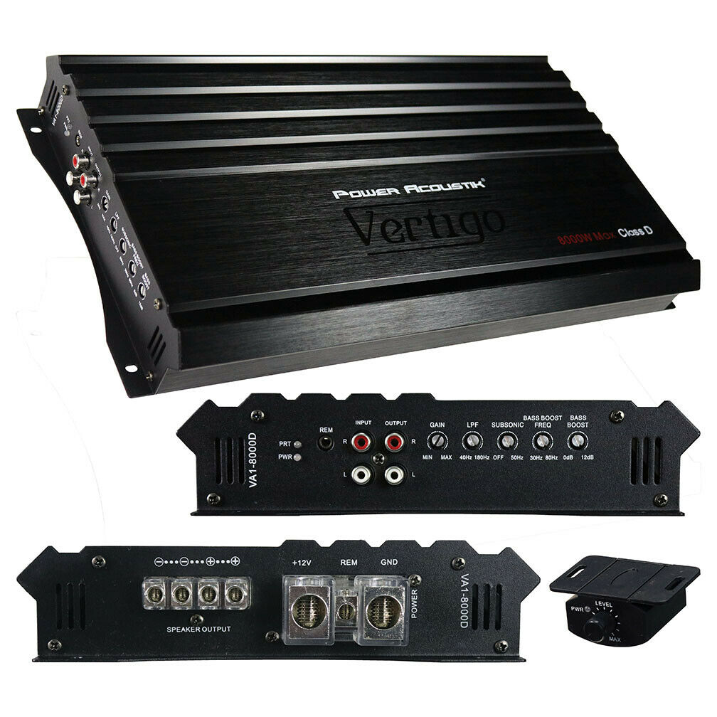 Picture of Power Acoustik VA18000D Vertigo Series Monoblock Amplifier 8000W Max