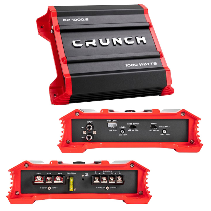 1000W Ground Pounder Two Channel Car Audio Amplifier