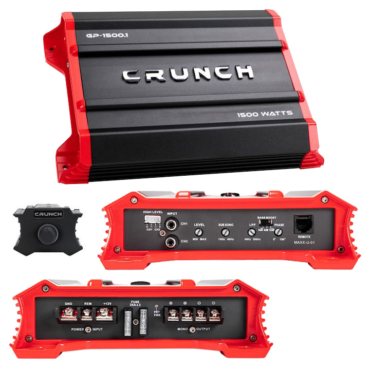 1500W Ground Pounder Mono Subwoofer Car Amplifier
