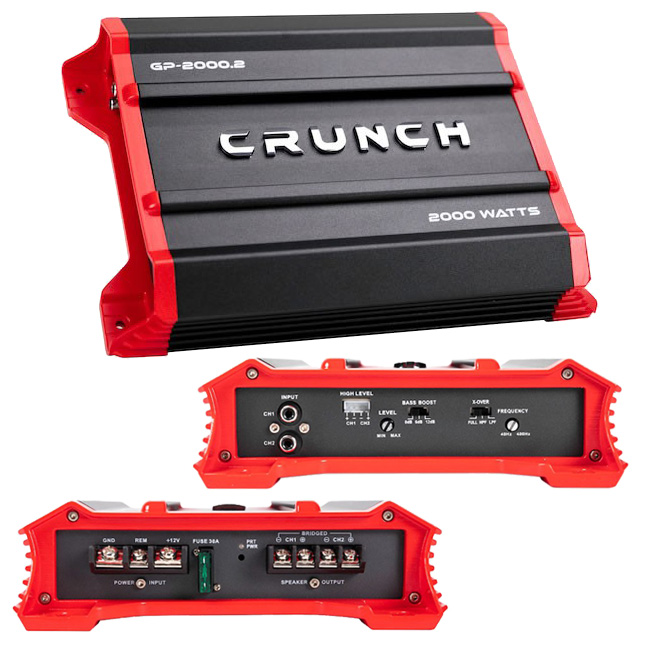 2000W Ground Pounder Two Channel Car Audio Amplifier
