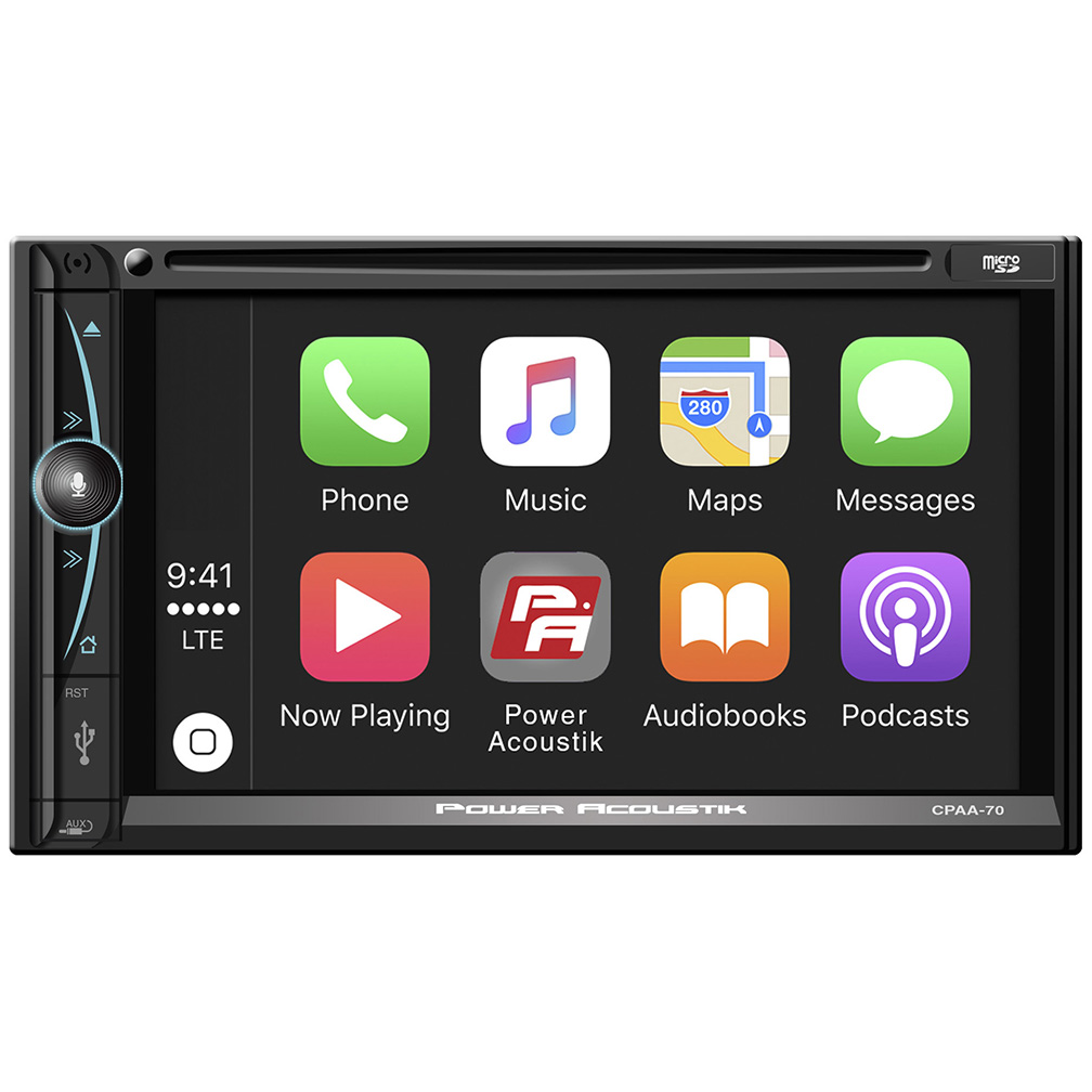 Picture of Power Acoustik CPAA70D D.Din 7 in. Touchscreen Android Auto Apple Car Play AM, FM, CD, BT