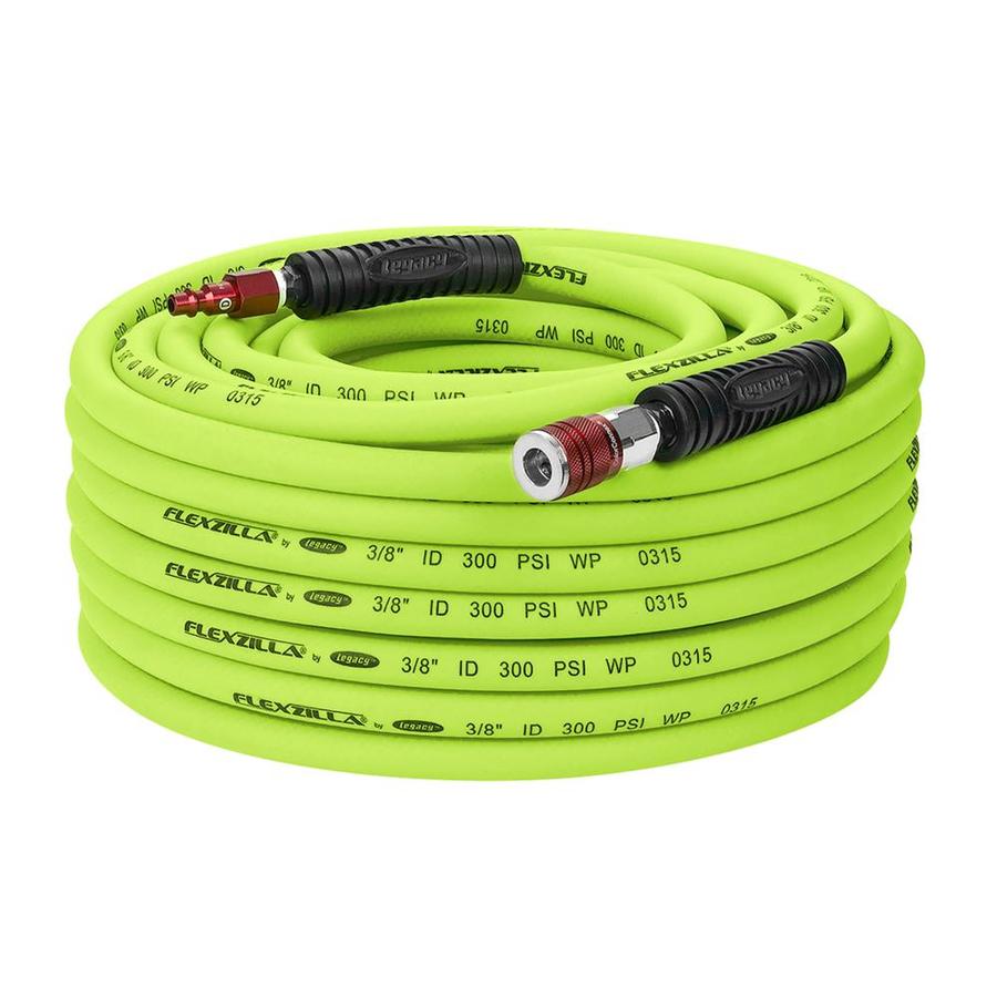 HFZ38100YW2D 0.375 in. x 100 ft. Air Hose with Coupler Plug Type D Red