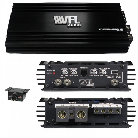Picture of American Bass VFLHYBRID48001D 4800W VFL Audio Hybrid Class D Amplifier Max