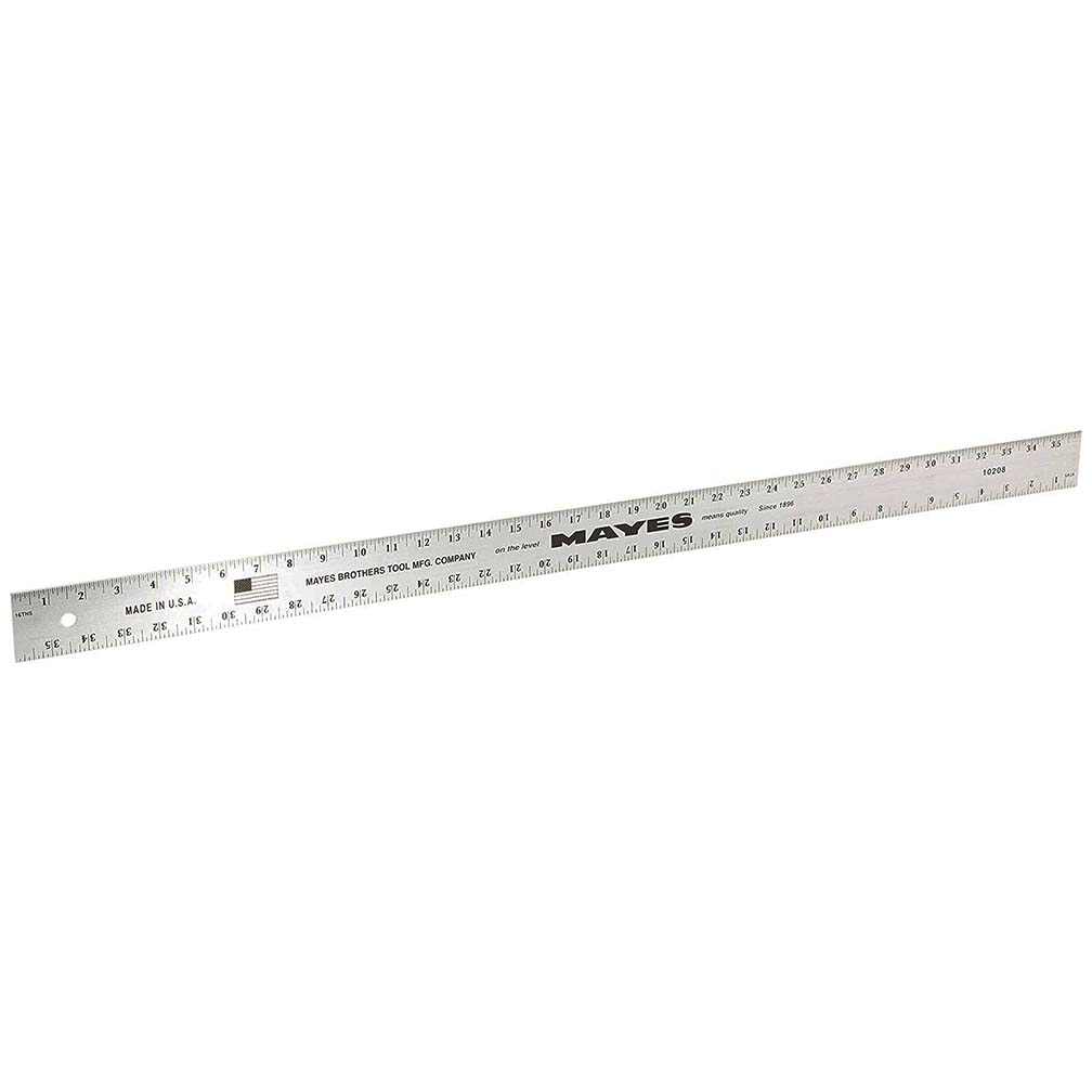 Picture of Mayes 10208 36 in. Aluminum Straight Edge Ruler