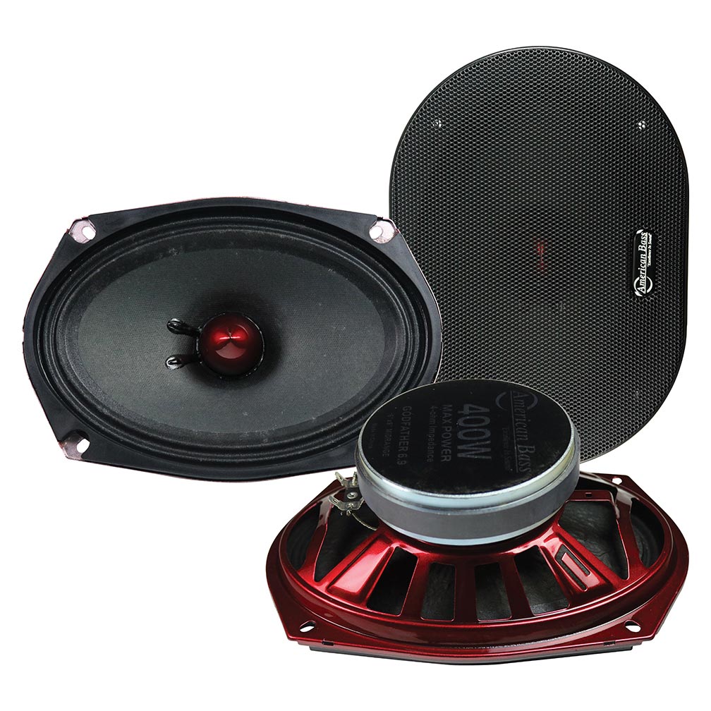 Picture of American Bass GF6X9 6 x 9 in. 400W Max Godfather Shallow Midrange Speaker