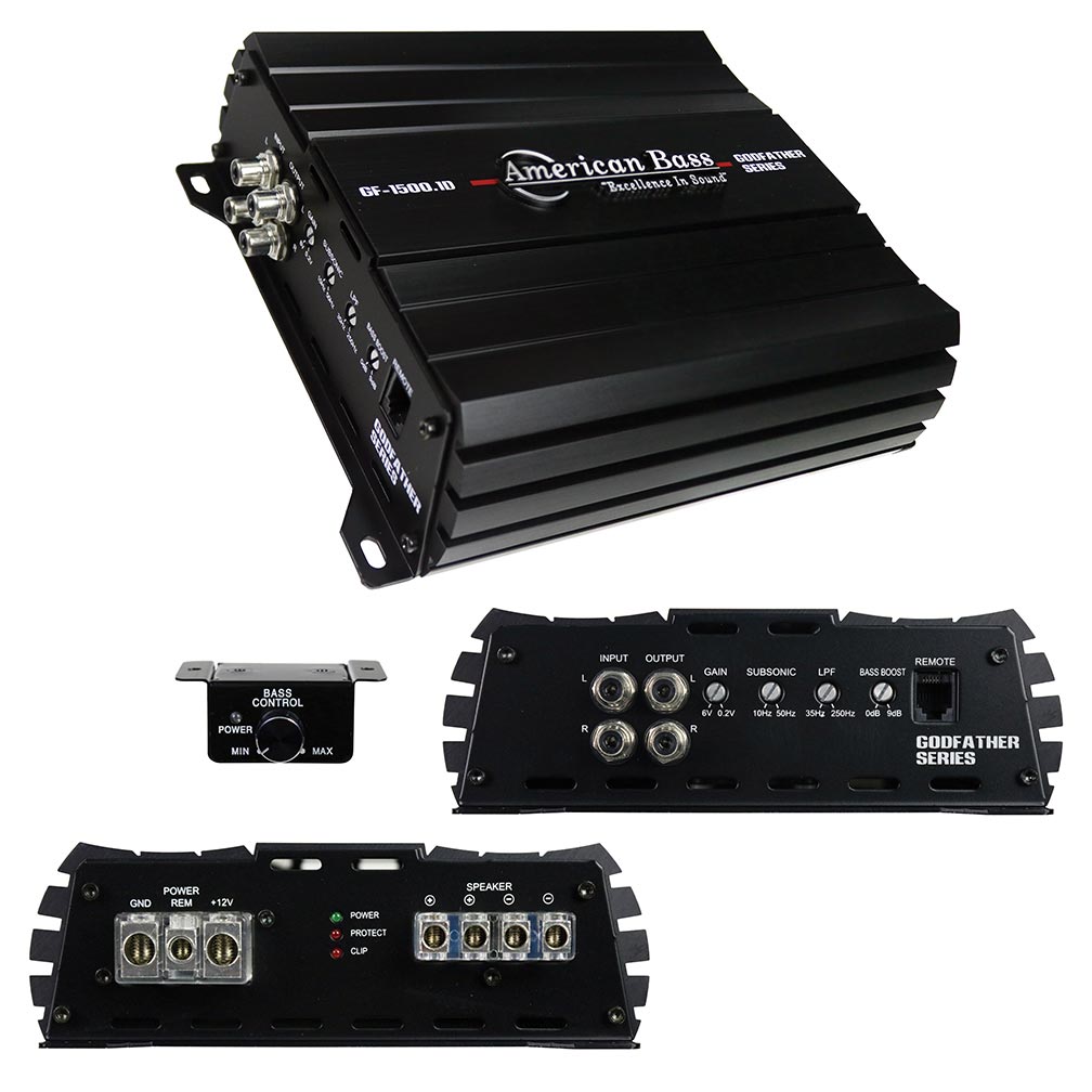 Picture of American Bass GF15001D 1508W RMS Godfather 1CH Amplifier