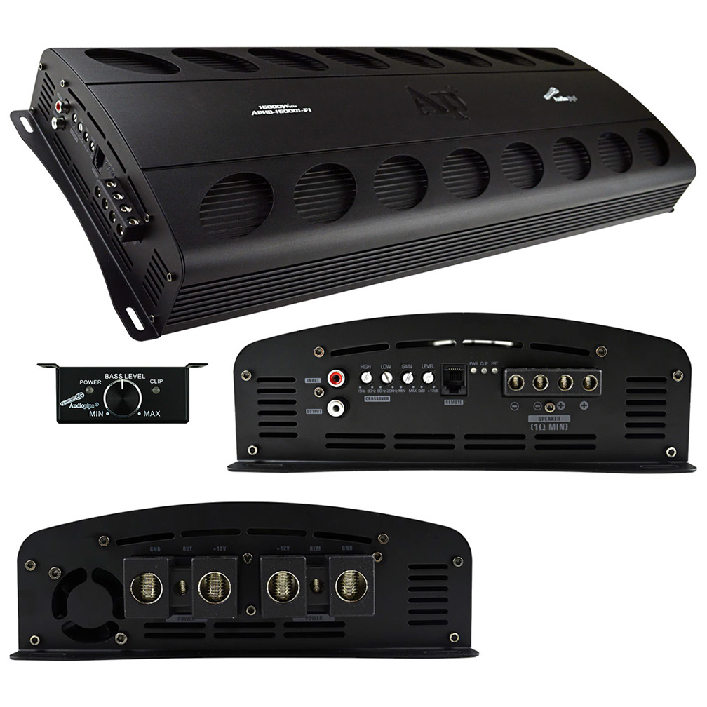Picture of AudioPipe APHD160001F1 16000W Class D Full Bridge High Power Amplifier Mono 1 ohm Stable