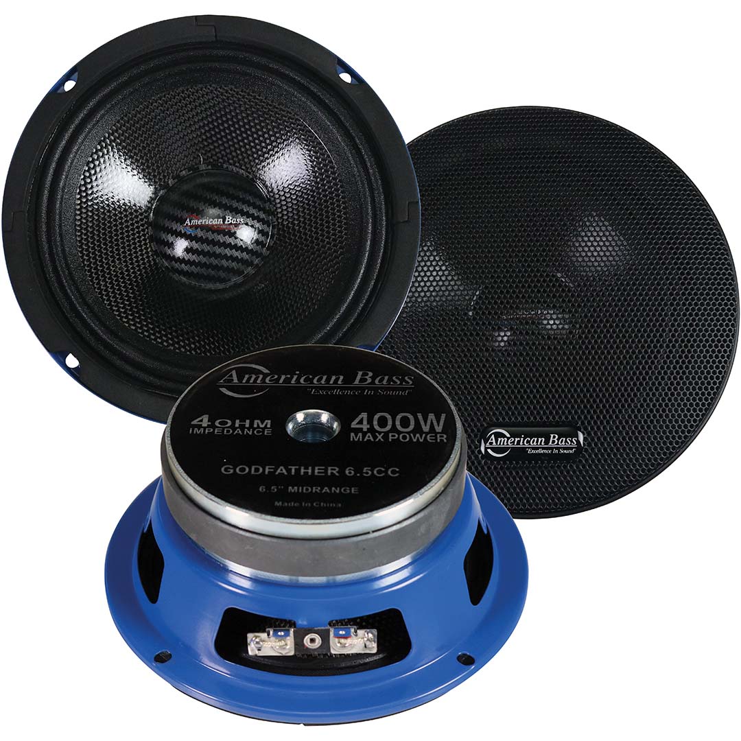 Picture of American Bass GF65CC 400W Max 4 Ohm 6.5 in. Midrange Speakers - Set of 2