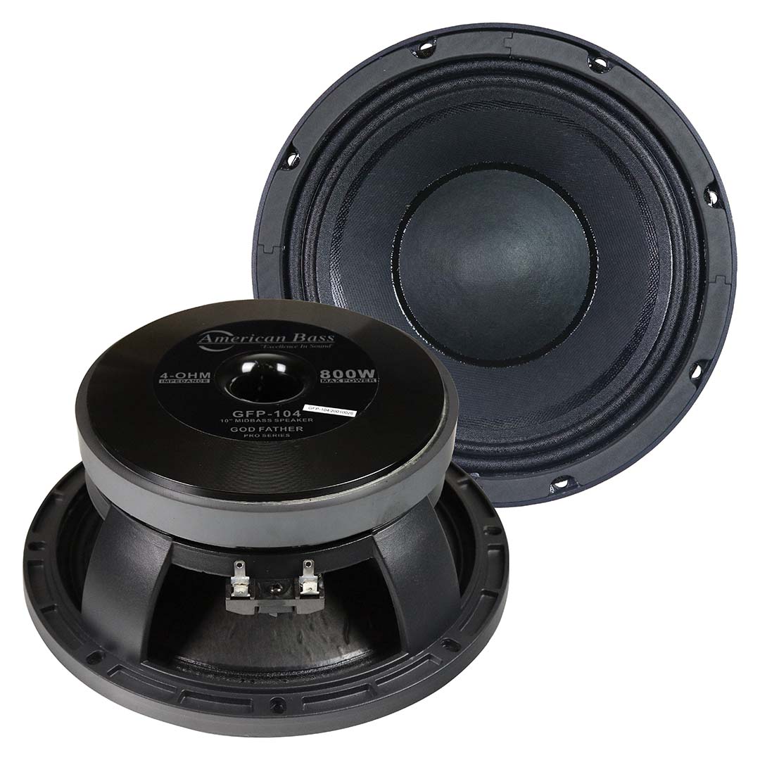 Picture of American Bass GFP104 10 in. Midbass Speaker - 400W RMS & 800W Max 4 Ohm